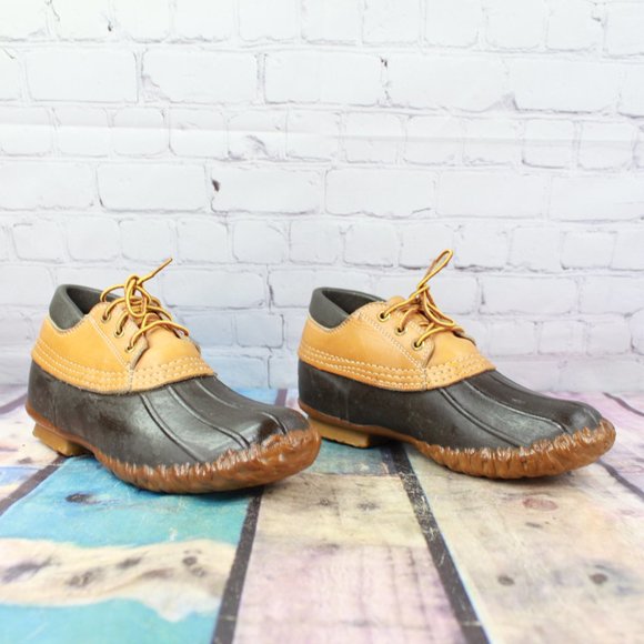 Vintage LL Bean Maine Hunting Shoe Leather Gumshoe Duck Boots Size 6 M - Picture 3 of 9